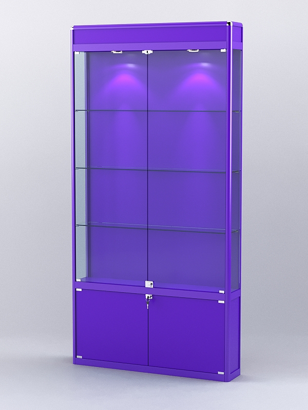Витрина "АЛПРО" №1-200-1 (задняя стенка - ДВП)  Фиолетовый