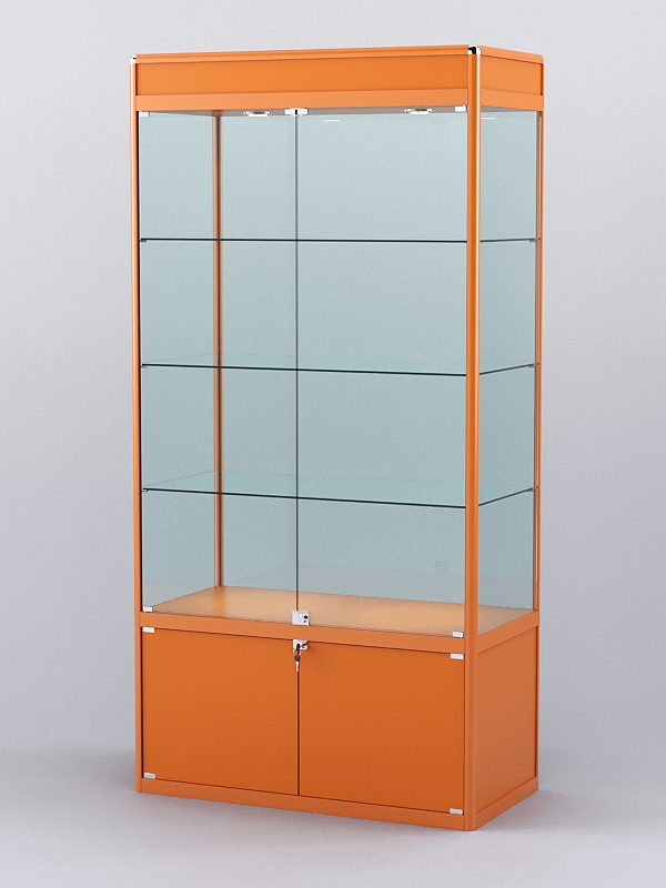 Витрина "АЛПРО" №1-500-2 (задняя стенка - стекло)  Оранжевый