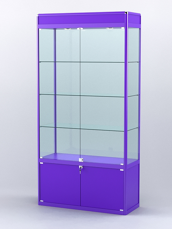 Витрина "АЛПРО" №1-400-2 (задняя стенка - стекло)  Фиолетовый