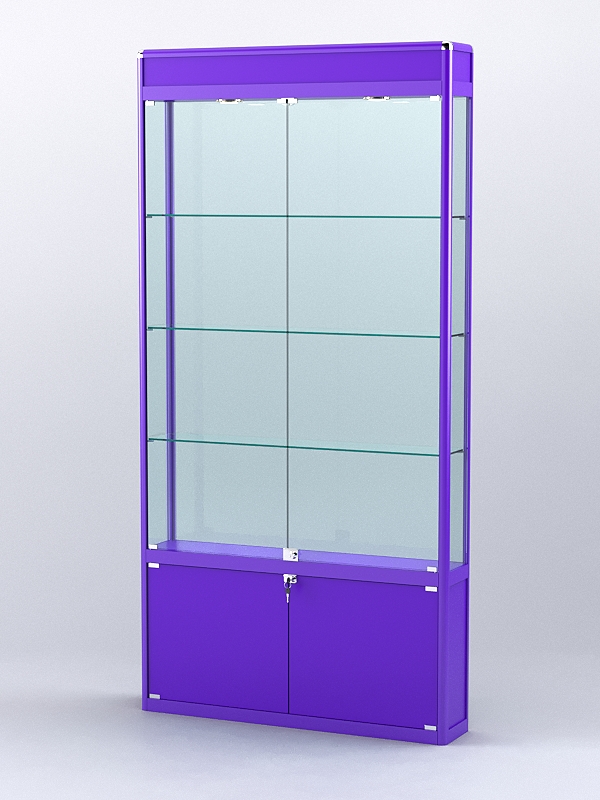 Витрина "АЛПРО" №1-200-2 (задняя стенка - стекло)  Фиолетовый