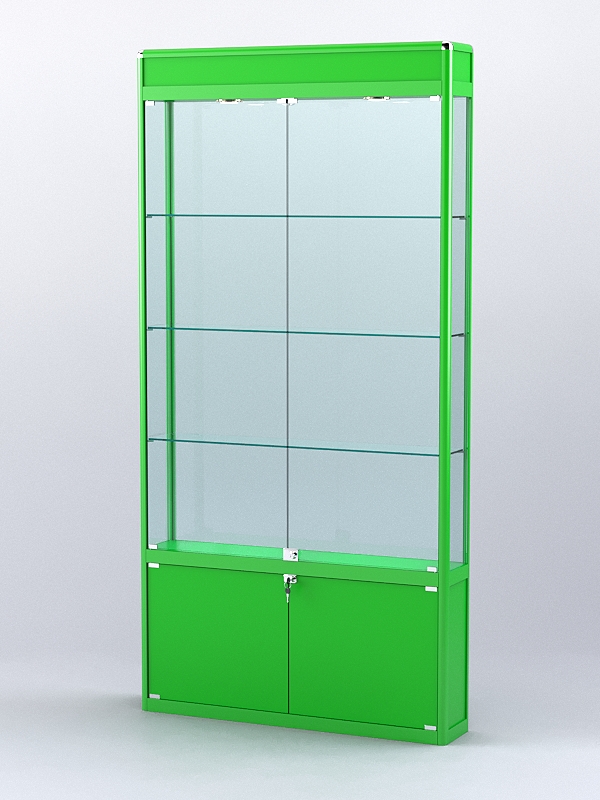 Витрина "АЛПРО" №1-200-2 (задняя стенка - стекло)  Зеленый