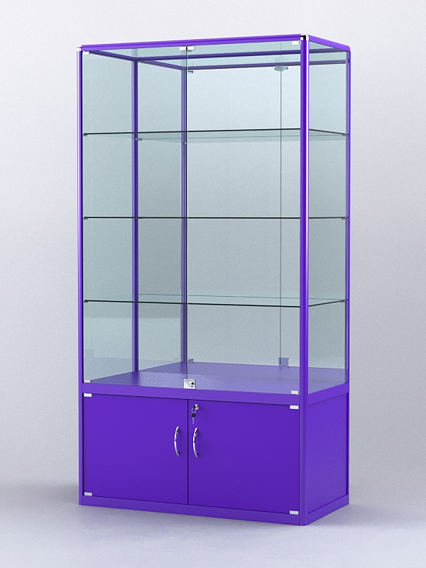 Витрина "АЛПРО" №2-500-3 (задняя стенка - зеркало)  Фиолетовый