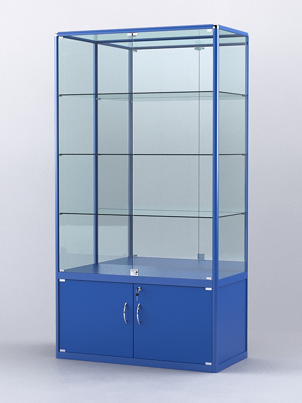 Витрина "АЛПРО" №2-500-3 (задняя стенка - зеркало)  Синий