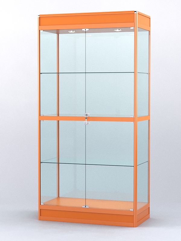 Витрина "АЛПРО" №3-500-2 (задняя стенка - стекло) Оранжевый