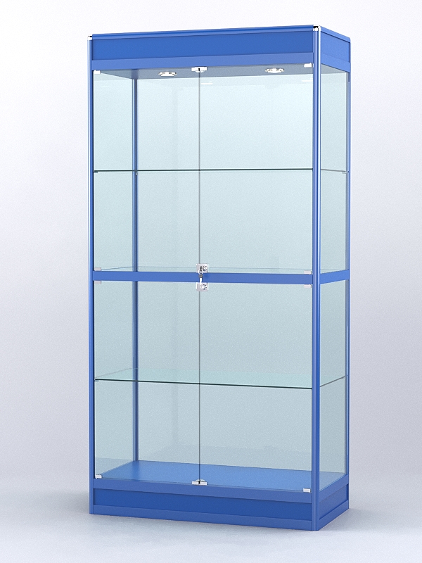 Витрина "АЛПРО" №3-500-2 (задняя стенка - стекло) Синий