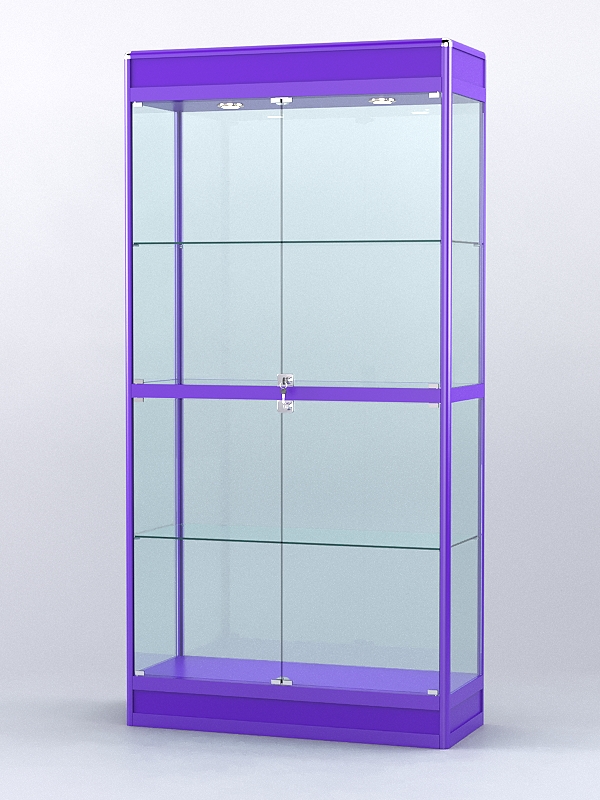 Витрина "АЛПРО" №3-400-2 (задняя стенка - стекло) Фиолетовый