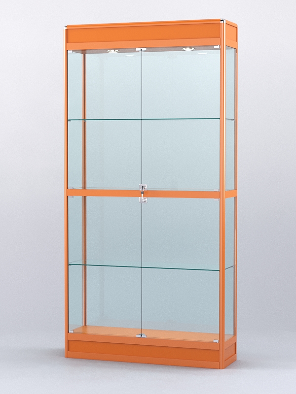 Витрина "АЛПРО" №3-300-2 (задняя стенка - стекло) Оранжевый