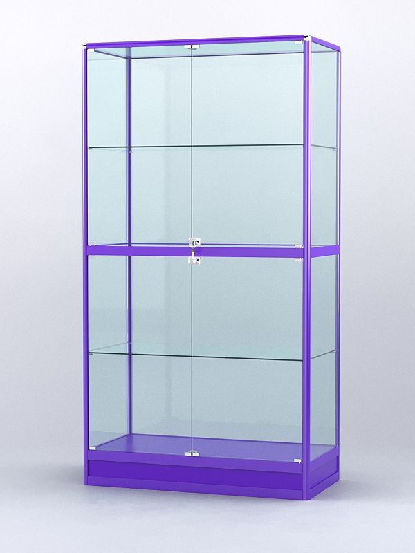 Витрина "АЛПРО" №4-500-2 (задняя стенка - стекло)  Фиолетовый