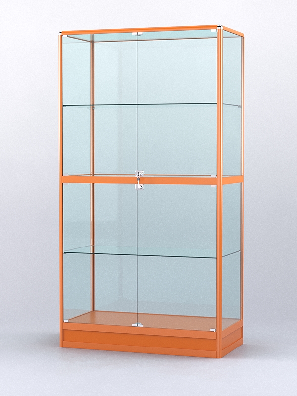 Витрина "АЛПРО" №4-500-2 (задняя стенка - стекло)  Оранжевый