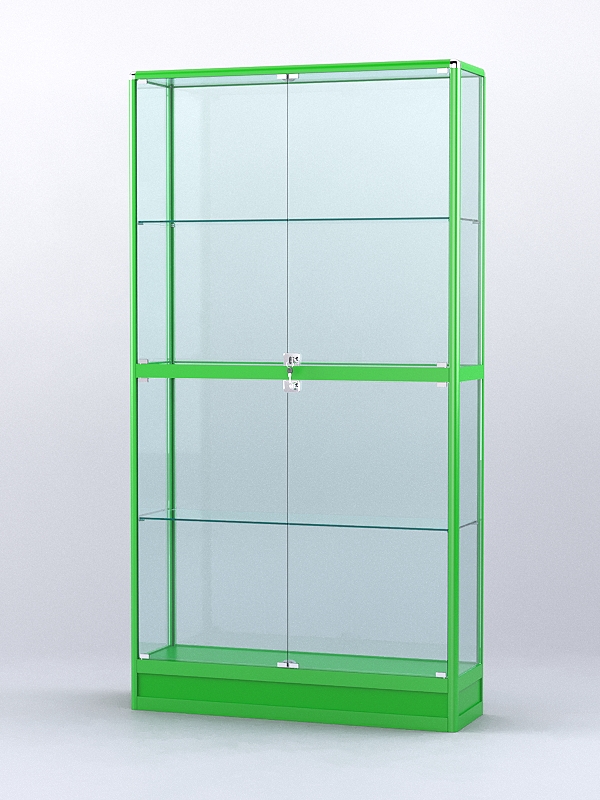 Витрина "АЛПРО" №4-300-2 (задняя стенка - стекло)  Зеленый