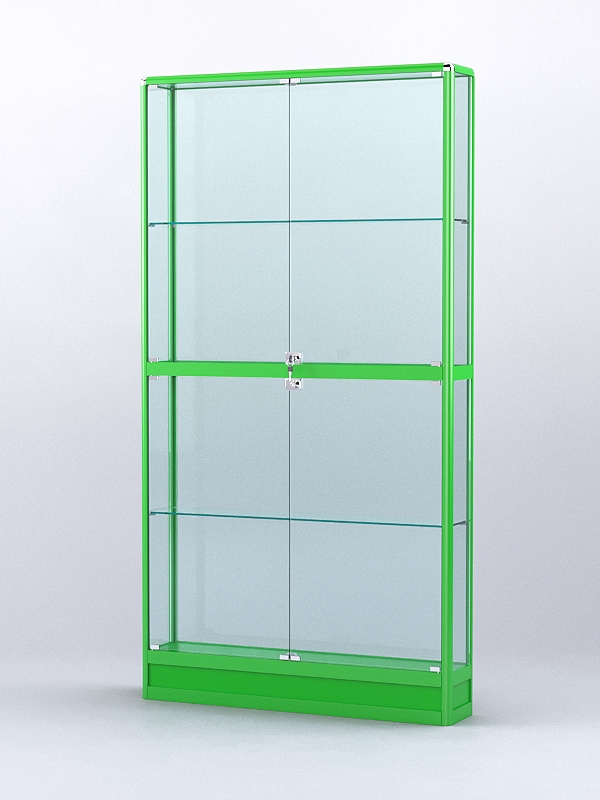 Витрина "АЛПРО" №4-200-2 (задняя стенка - стекло)  Зеленый