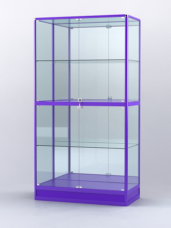 Витрина "АЛПРО" №4-500-3 (задняя стенка - зеркало)   Фиолетовый