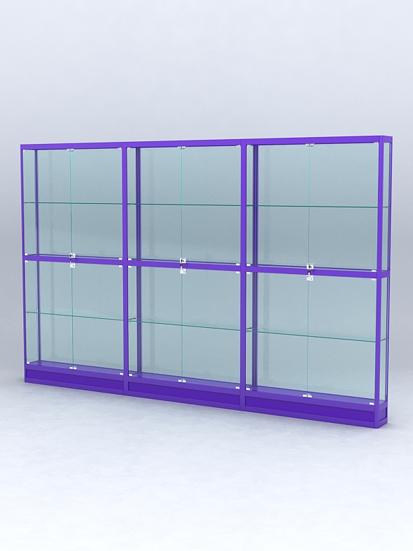 Витрина "АЛПРО" №4-3м-200-2 (задняя стенка - стекло)  Фиолетовый