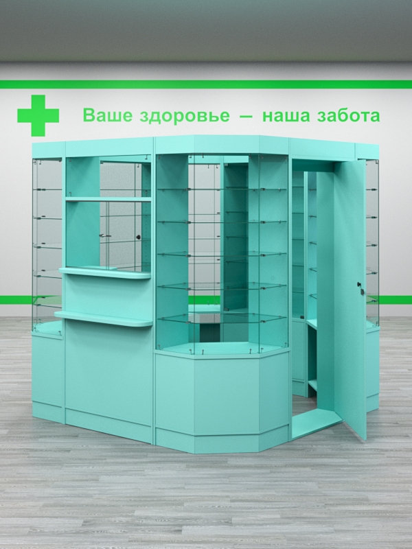 Комплект мебели для Аптек №1 Тиффани Аква