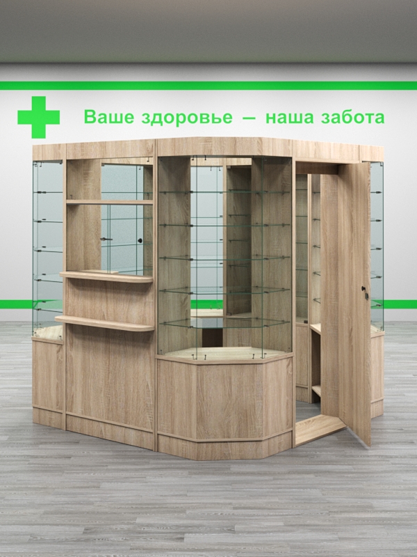 Комплект мебели для Аптек №1 Дуб Сонома
