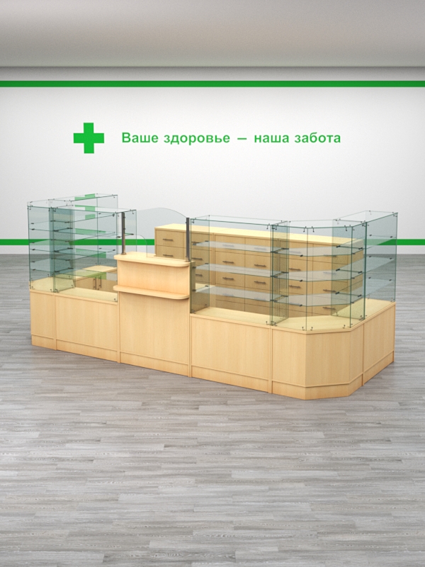 Комплект мебели для Аптек №4 Бук Бавария