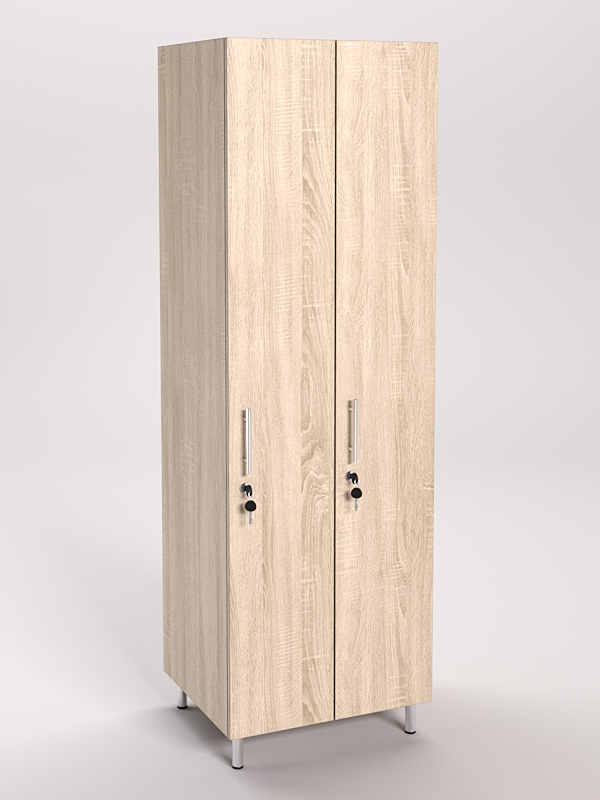Шкаф для раздевалок 2х-секционный Дуб Сонома