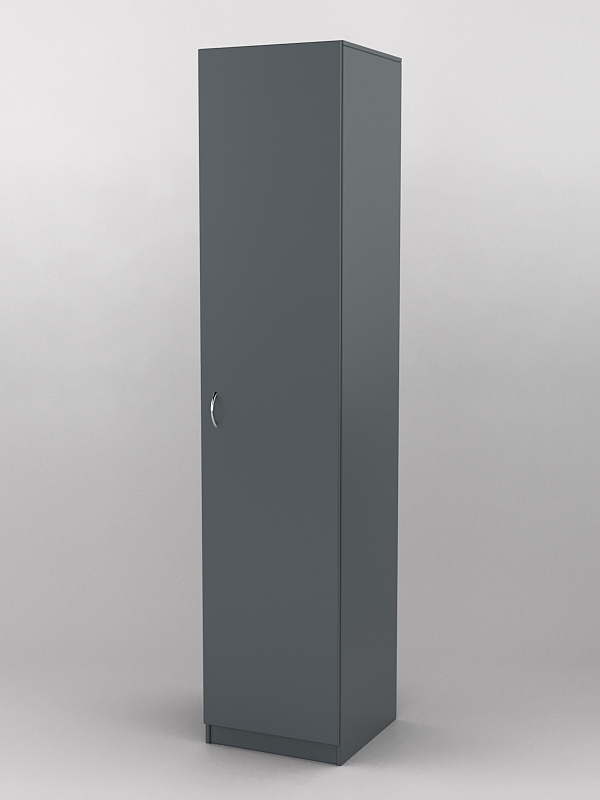 Шкаф "ГАММА" узкий Темно-серый U2601