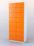 Шкаф для аптек №8 - картотека Белый + Оранжевый