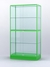 Витрина "АЛПРО" №4-500-2 (задняя стенка - стекло)  Зеленый