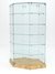 Витрина стеклянная "ИСТРА ХИТ ПРОДАЖ" №513 (с дверкой,  задняя стенка - стекло) Дуб Золотистый