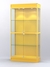 Витрина "АЛПРО" №3-400-1 (задняя стенка - ДВП)  Желтый