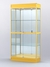 Витрина "АЛПРО" №3-400-3 (задняя стенка - зеркало)  Желтый