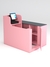 Кассовый стол "ЛЕНТА" №1 правый Фламинго розовый и Темно-серый
