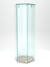 Витрина "ИСТРА" настольная шестигранная №10 (закрытая, задние стенки - стекло)  Дуб Сонома