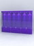 Витрина "АЛПРО" №1-3м-200-1 (задняя стенка - ДВП)  Фиолетовый
