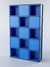 Стеллаж для разделения помещений "Стронг" №4А в стиле ЛОФТ Делфт голубой U525 ST9 + Черный каркас