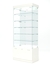 Витрина стеклянная "КРИСТАЛЛ" №603 (без дверок, задняя стенка - зеркало) Белый