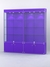 Витрина "АЛПРО" №1-2м-300-1 (задняя стенка - ДВП) Фиолетовый