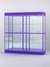 Витрина "АЛПРО" №3-2м-500-3 (задняя стенка - зеркало)  Фиолетовый