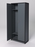 Шкаф для одежды НТ-590Ш "СТРОНГ" в стиле ЛОФТ Темно-серый