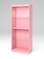 Стеллаж "АФРОДИТА" №2-4 (задняя стенка - ДВП) Фламинго розовый