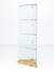 Витрина стеклянная "ИСТРА" угловая №2ХП-У трехгранная (без дверок, бока - стекло) Дуб Золотистый