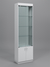 Витрина №300-2-600 (с дверками, задняя стенка - стекло) Серый