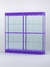Витрина "АЛПРО" №3-2м-400-2 (задняя стенка - стекло)  Фиолетовый