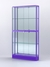 Витрина "АЛПРО" №4-200-3 (задняя стенка - зеркало)   Фиолетовый