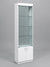 Витрина №300-2-600 (с дверками, задняя стенка - стекло) Белый