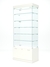 Витрина стеклянная "КРИСТАЛЛ" №601 (без дверок, задняя стенка - стекло) Белый