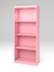 Стеллаж "АФРОДИТА" №2-1 (задняя стенка - ДВП) Фламинго розовый