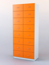 Шкаф для аптек №8 - картотека, Белый + Оранжевый