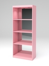 Стеллаж "АФРОДИТА" №2-3 (задняя стенка - зеркало), Фламинго розовый