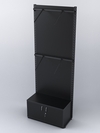 Пристенная система с пристенными поручнями для одежды "LOFT" №2-ЗС-Н 900мм, Черный