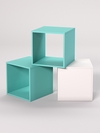 Комплект демонстрационных кубов №8, Тиффани Аква и Белый