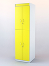 Шкаф "АПТЕКА" №2 , Белый + Цитрусовый желтый U131ST9