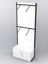 Пристенная система с пристенными поручнями для одежды "LOFT" №2-ЗС-Н 900мм, Белый