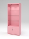 Стеллаж "АФРОДИТА" №1-4 (задняя стенка - ДВП), Фламинго розовый